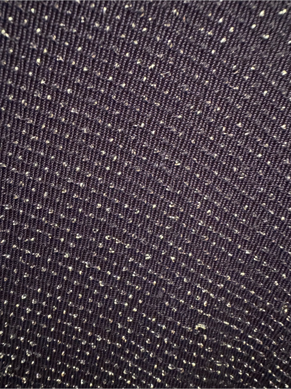 Ralph Lauren Navy/Mauve Sparkle V-Neck Midi Dress - Picture 3 of 7